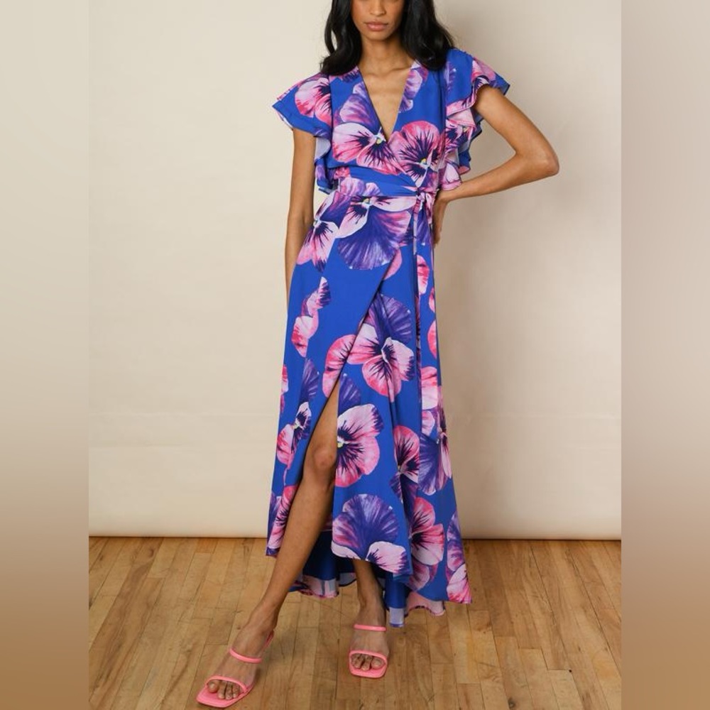 Hutch Wrap Dress: Flutter Sleeve Finn Maxi Dress